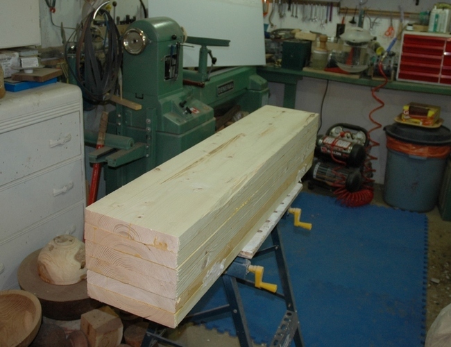 Glued Up Pine Blank